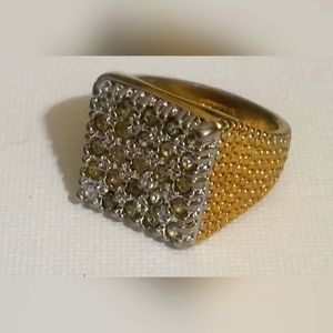 Men s 18 kt diamond gold ring